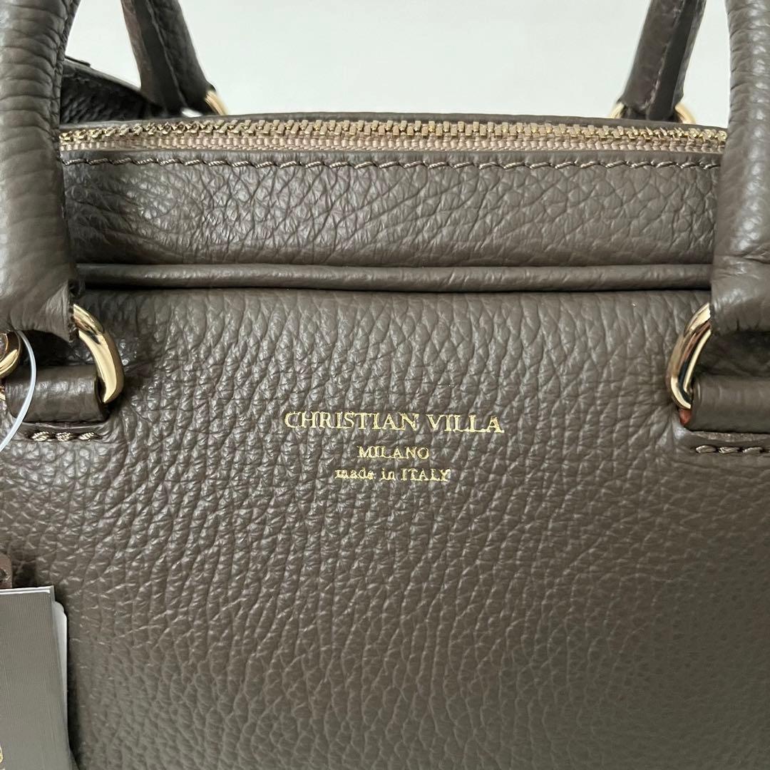 定価約3万 新品 タグ付 CHRISTIAN VILLA ミニボストンバッグ