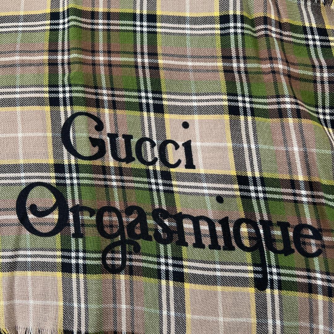 新品未使用　Gucci Orgasmique チェッカースカーフ