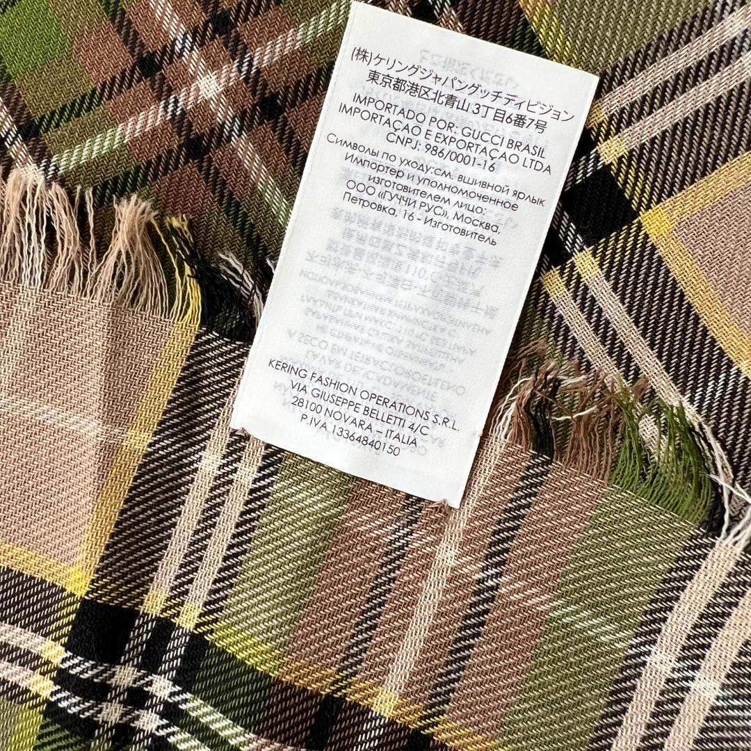 新品未使用　Gucci Orgasmique チェッカースカーフ