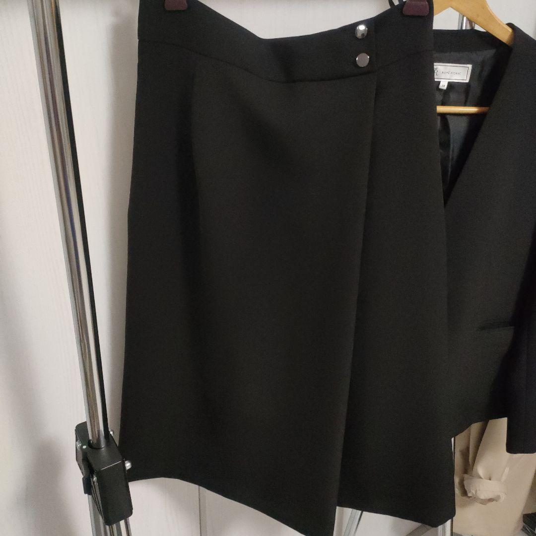 3点セットROPÉ PICNIC ブラックパンツ、スカートスーツ 38