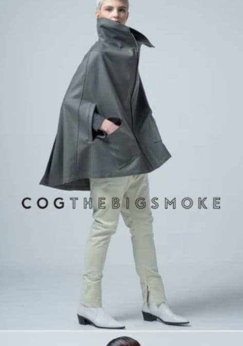 ジャケット・アウター cogthebigsmoke GABRIEL ZIP FRONT CAPE
