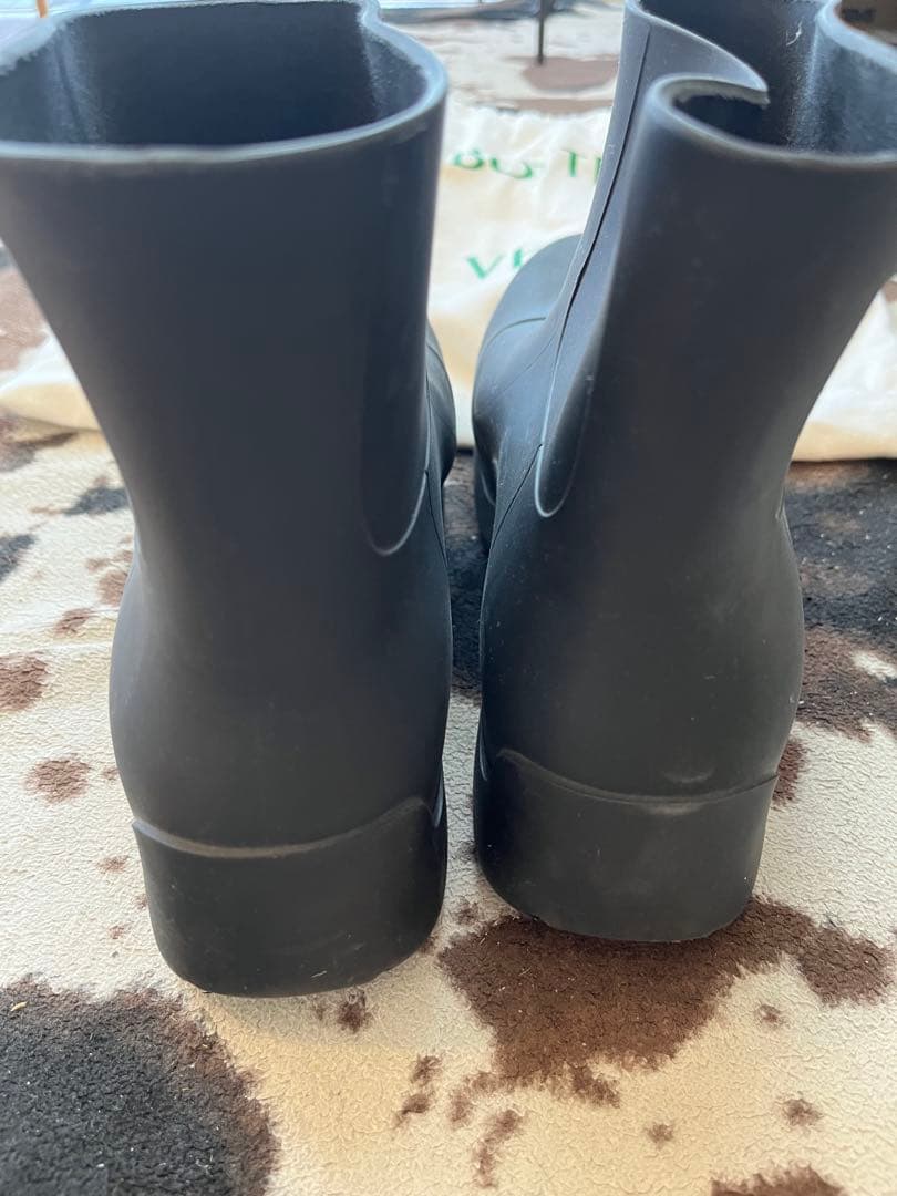 【美品】BOTTEGA VENETA ブラック パドルブーツ 42 ボッテガ