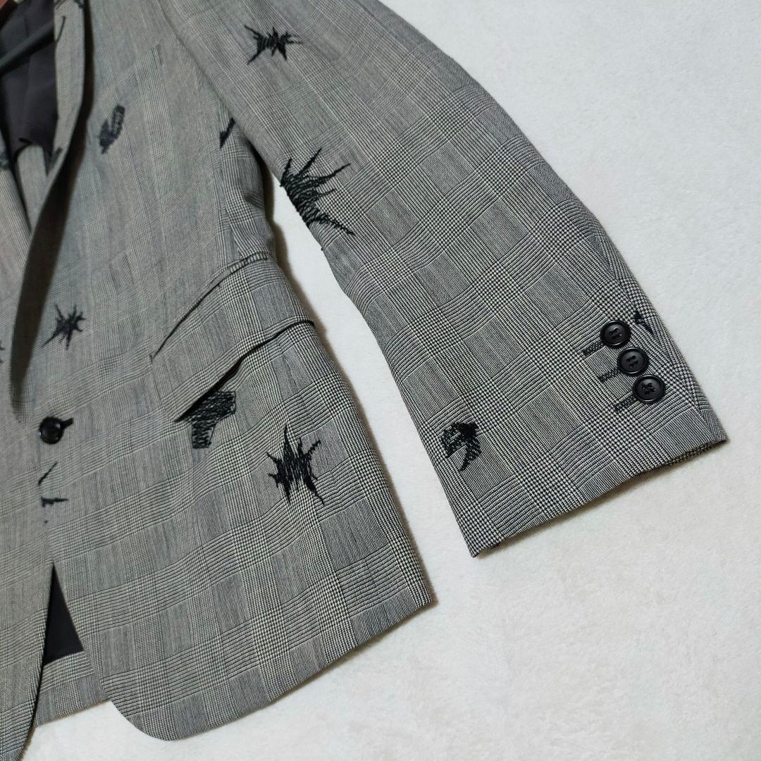 美品　コムデギャルソンオムプリュス　鈴木ヒラク刺繍　テーラードジャケット