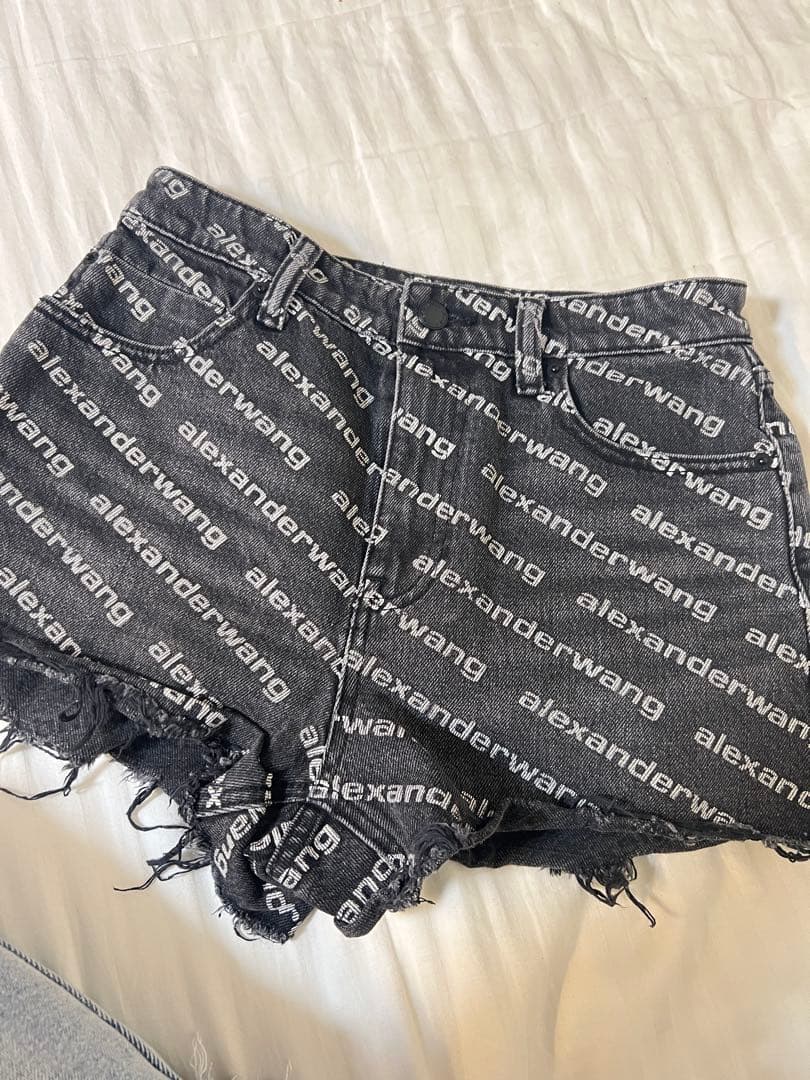 アレクサンダーワン　ロゴ ショーツ　ショートパンツ