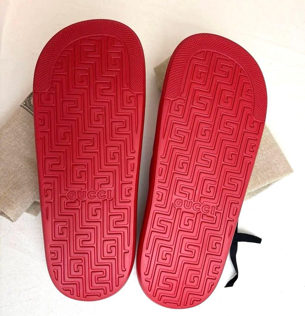 【新品】GUCCI サンダル　ラバー　レッド 29cm
