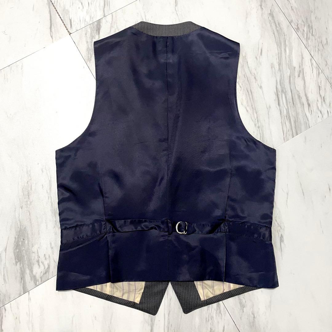 美品⭐️ポールスミス × ゼニア 3ピース マルチストライプ 裏地紫 グレー L