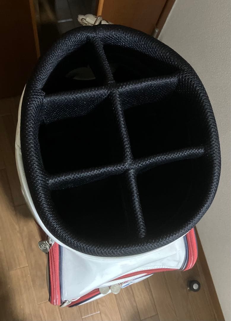 Admiral キャディバッグ ホワイト/レッド