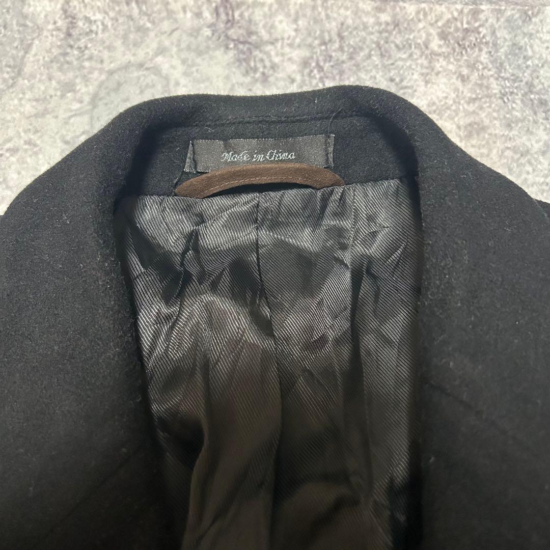 90s RALPH LAUREN カシミア混 チェスターコート ブラック