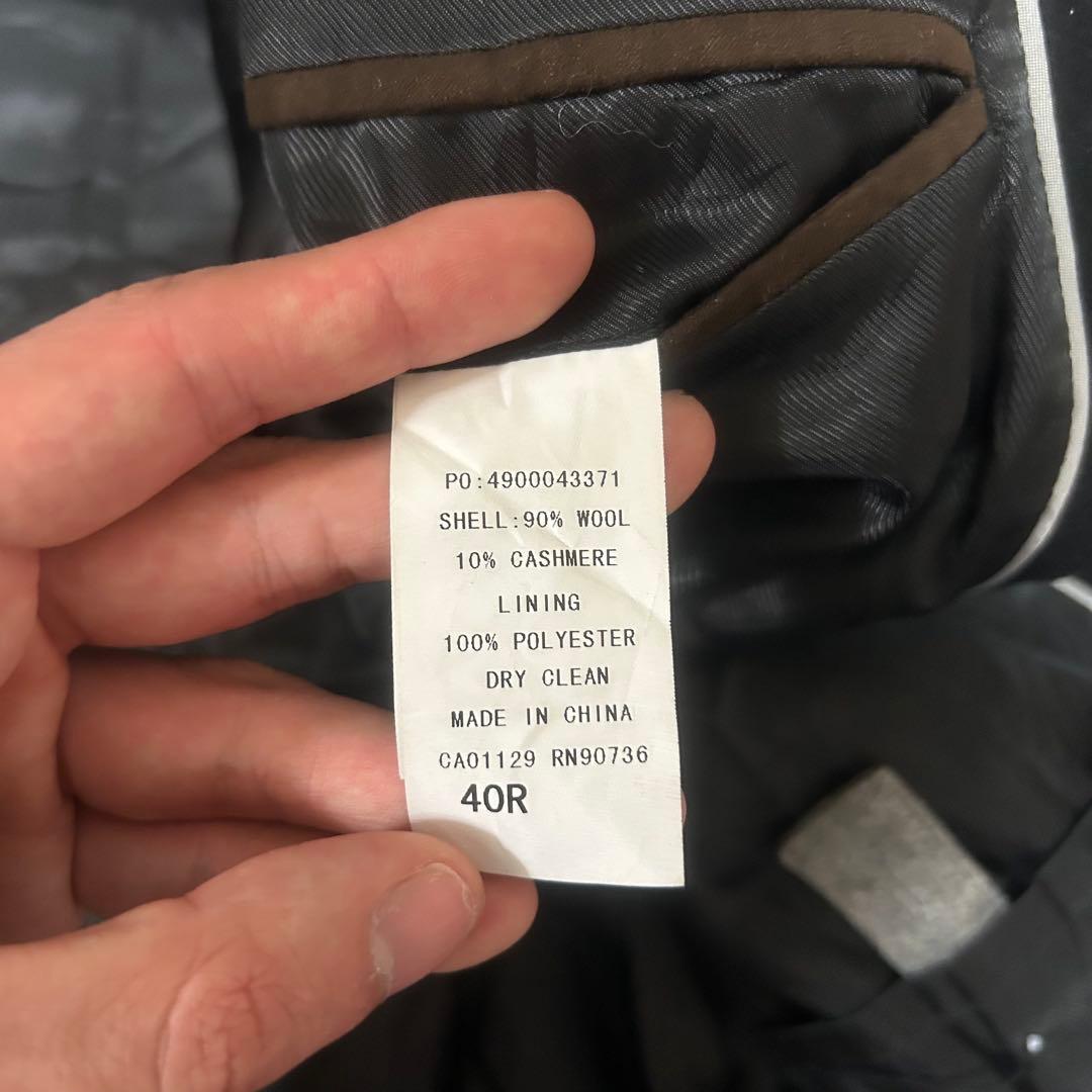 90s RALPH LAUREN カシミア混 チェスターコート ブラック