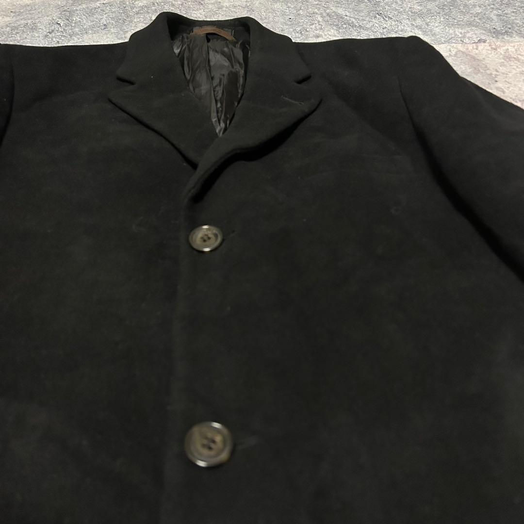 90s RALPH LAUREN カシミア混 チェスターコート ブラック