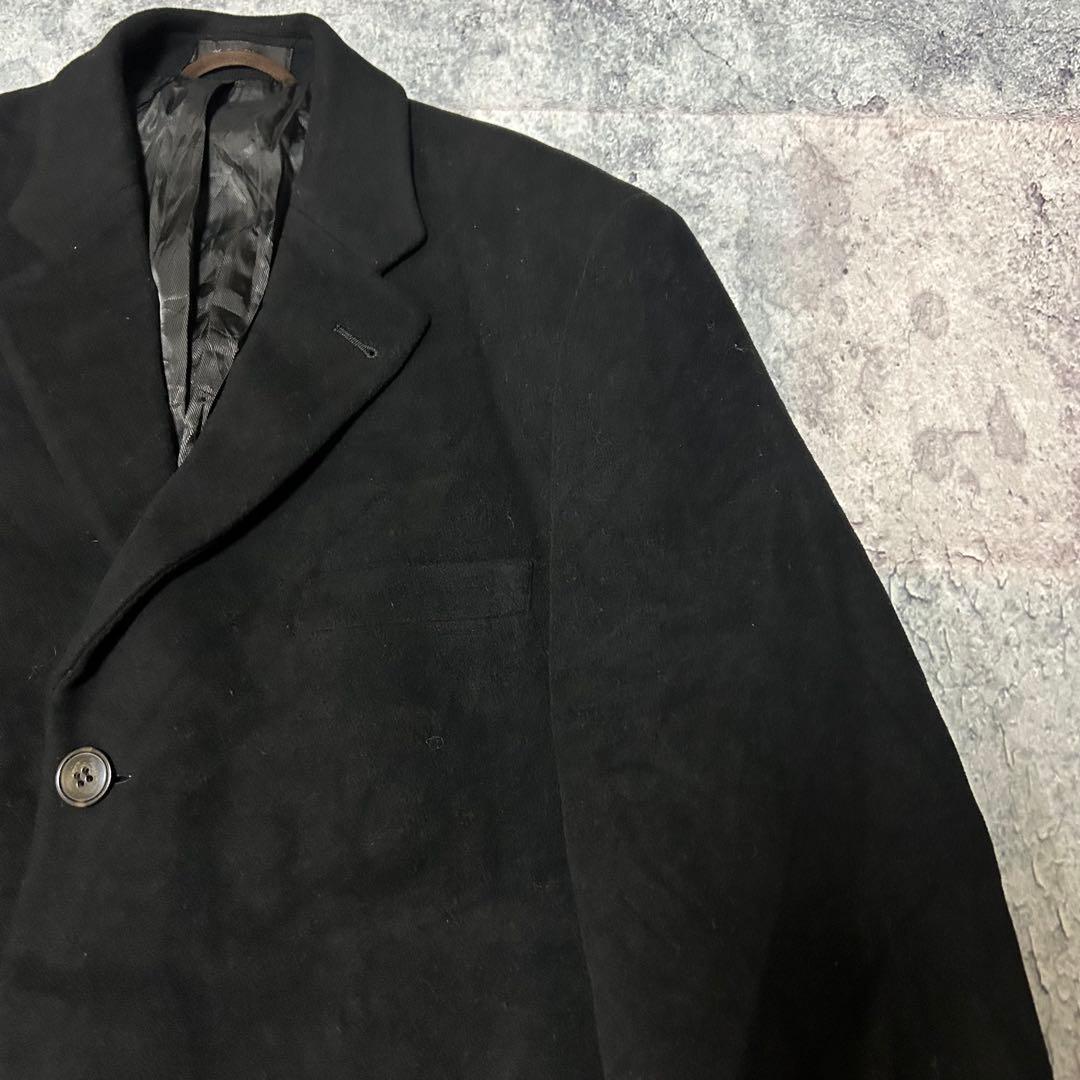 90s RALPH LAUREN カシミア混 チェスターコート ブラック