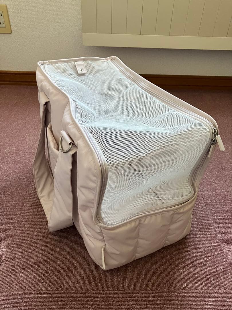 ARISAさま専用　ジェラートピケ　メッシュ上部 キャリーバッグ