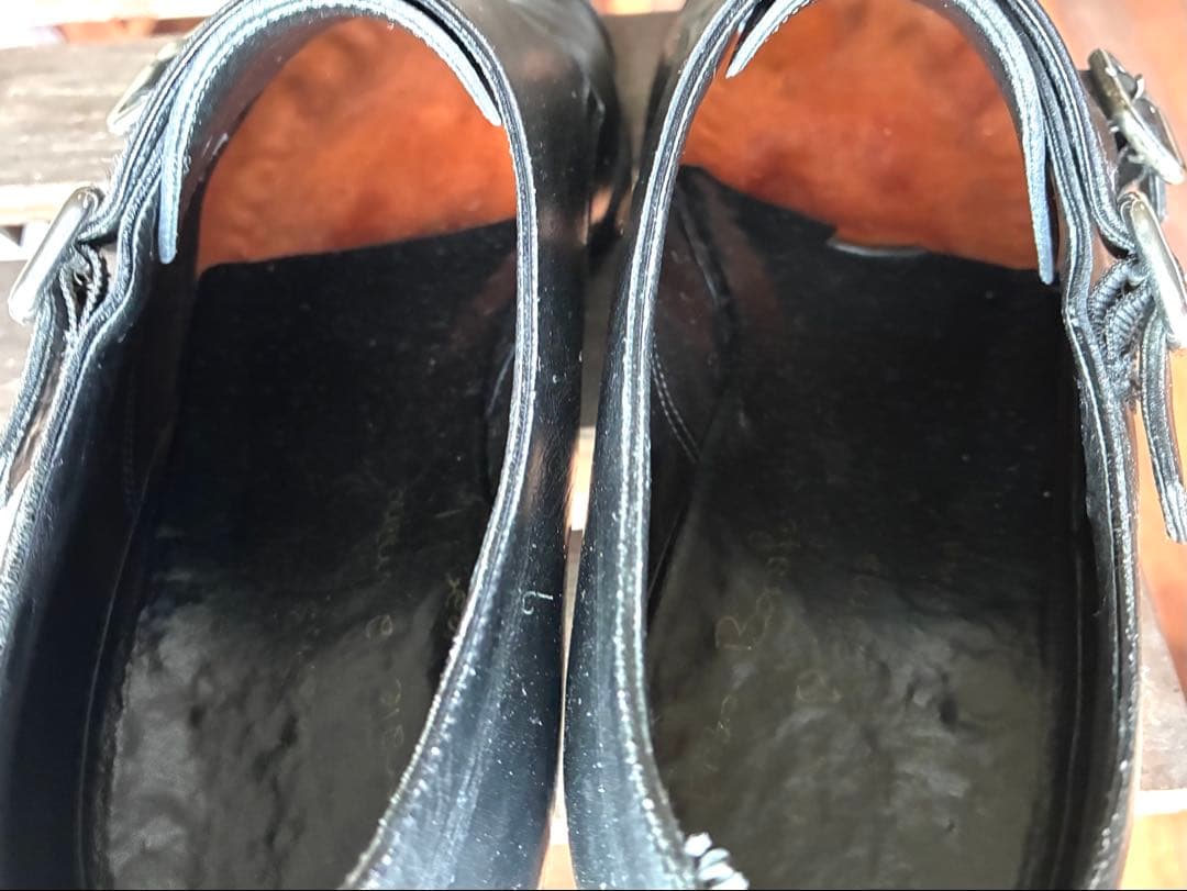 Enzo Bonafé エンッオ・ボナフェ　ブラック ダブルモンクシューズ