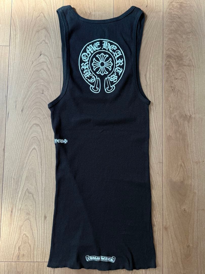 新品未使用 クロムハーツ ホースシュー タンクトップ FUCK YOU 黒 M