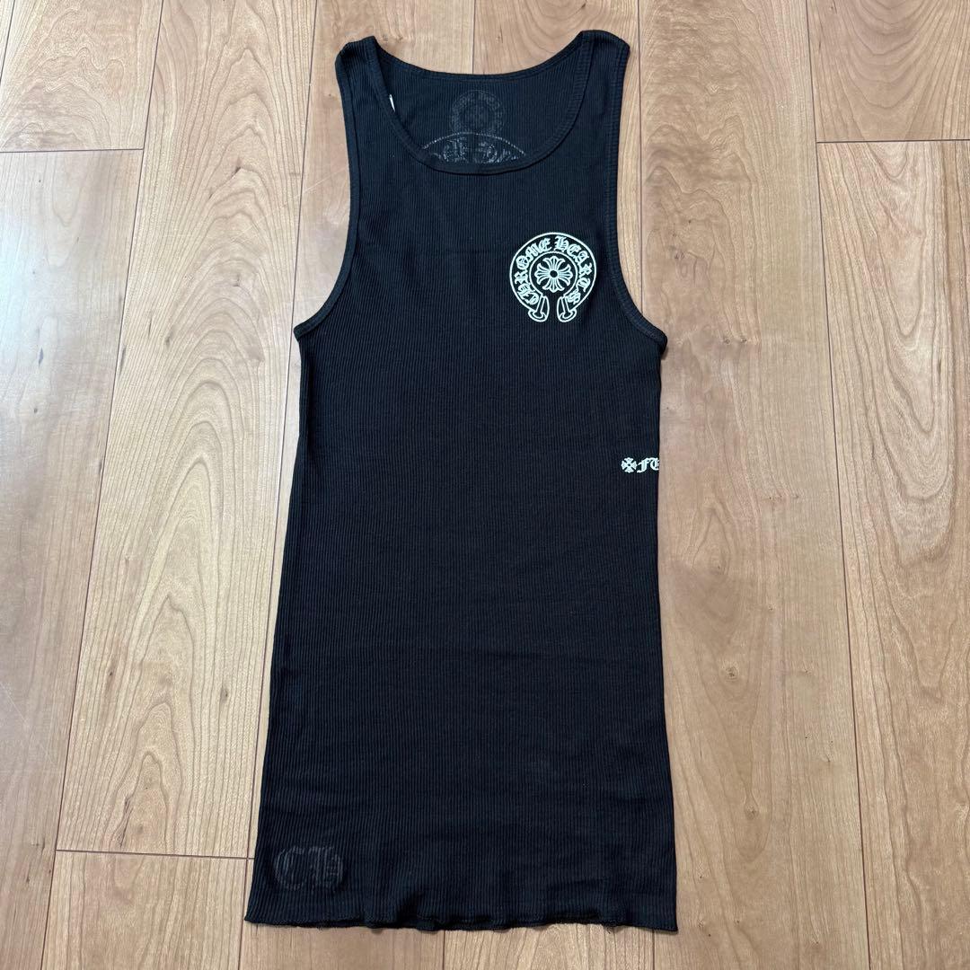 新品未使用 クロムハーツ ホースシュー タンクトップ FUCK YOU 黒 M