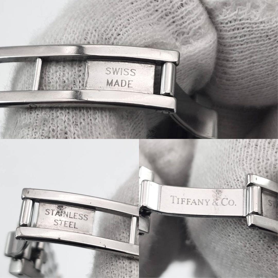 美品✨　ティファニー　クラシック　腕時計　ラウンド　純正SSベルト　レディース