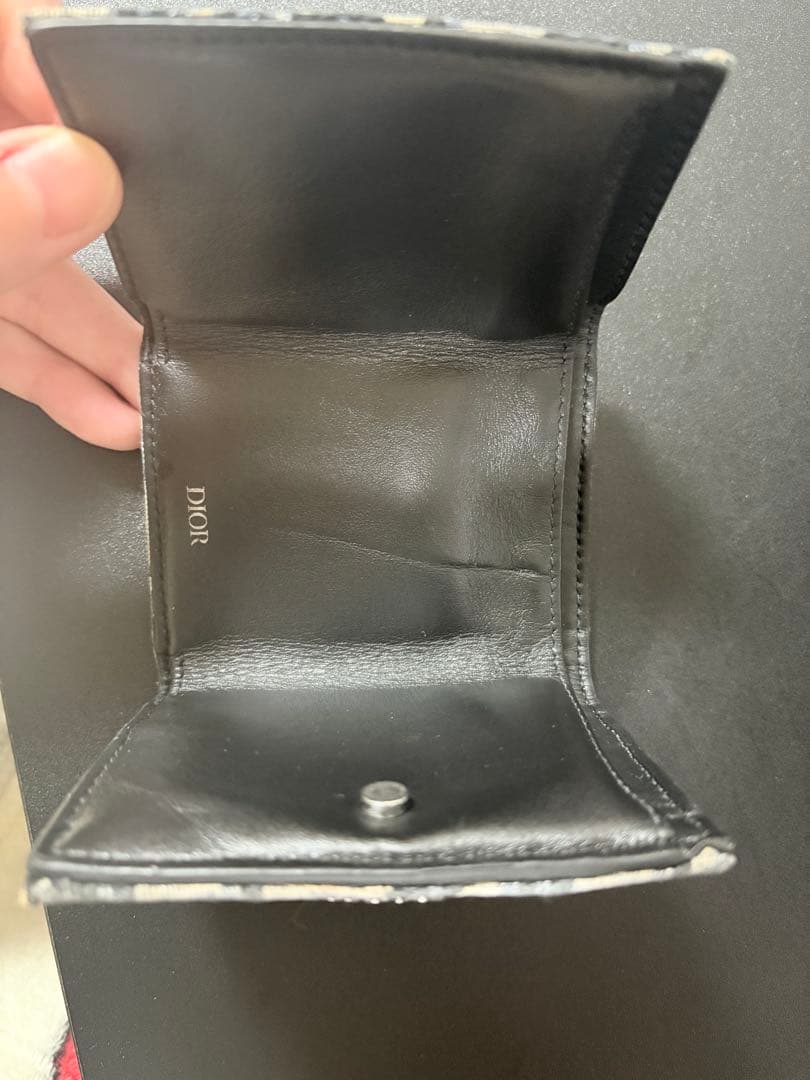 Dior 三つ折り財布 モノグラムデザイン