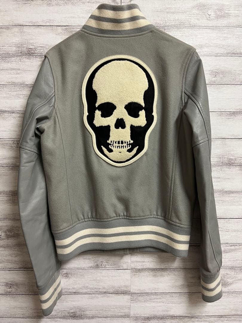 ルシアンペラフィネ スタジャン スカル カシミア 本革 レザー ジャケット