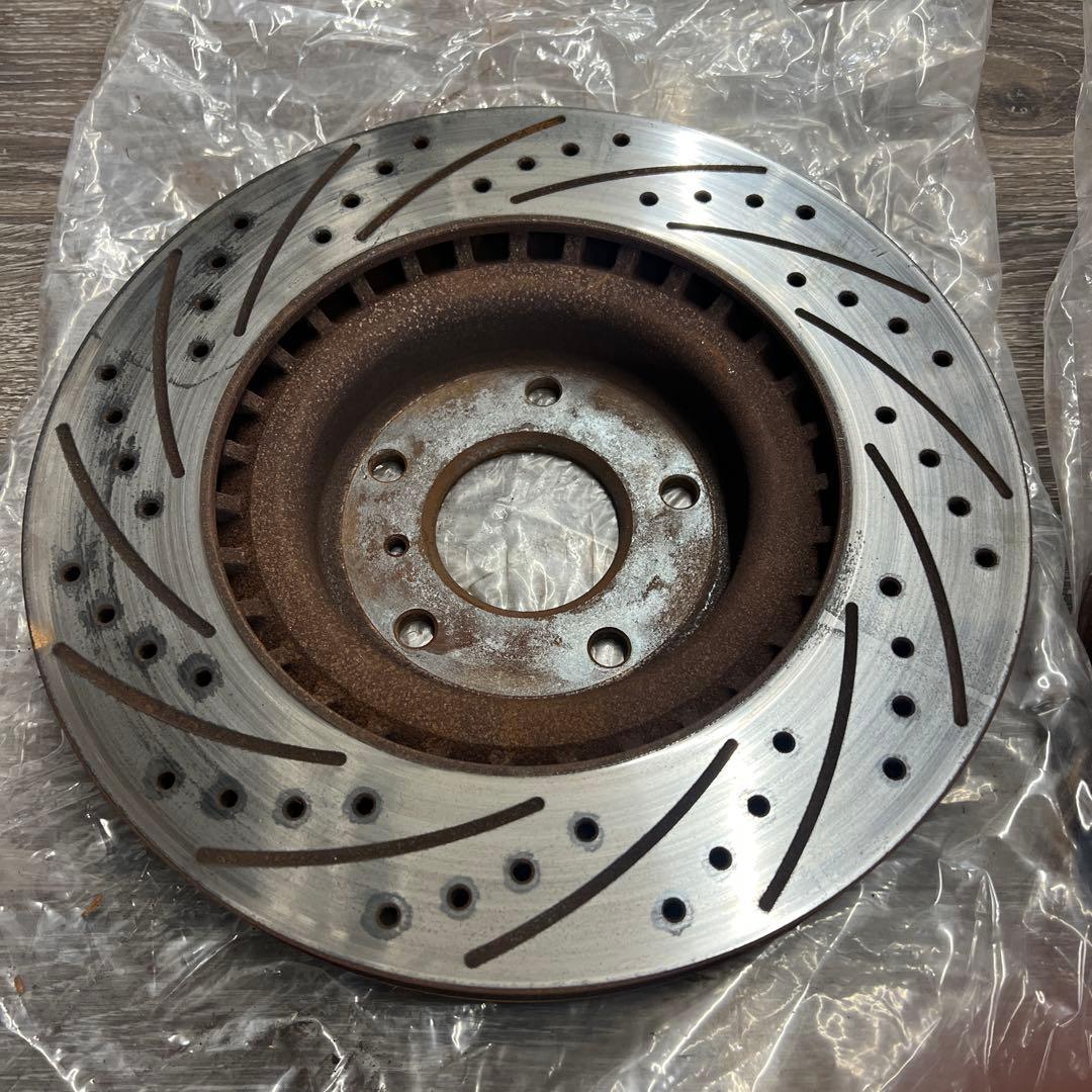 Z33　CPV35　ブレンボ用　Fブレーキローター　スリット　ドリルド　フロント