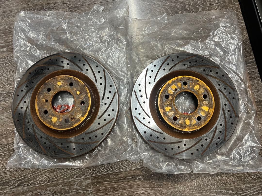 Z33　CPV35　ブレンボ用　Fブレーキローター　スリット　ドリルド　フロント