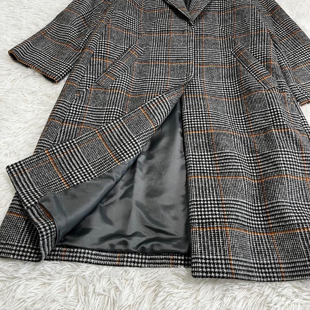 【極美品】アルアバイル チェックチェスターコート M サイズ1 毛 ウール
