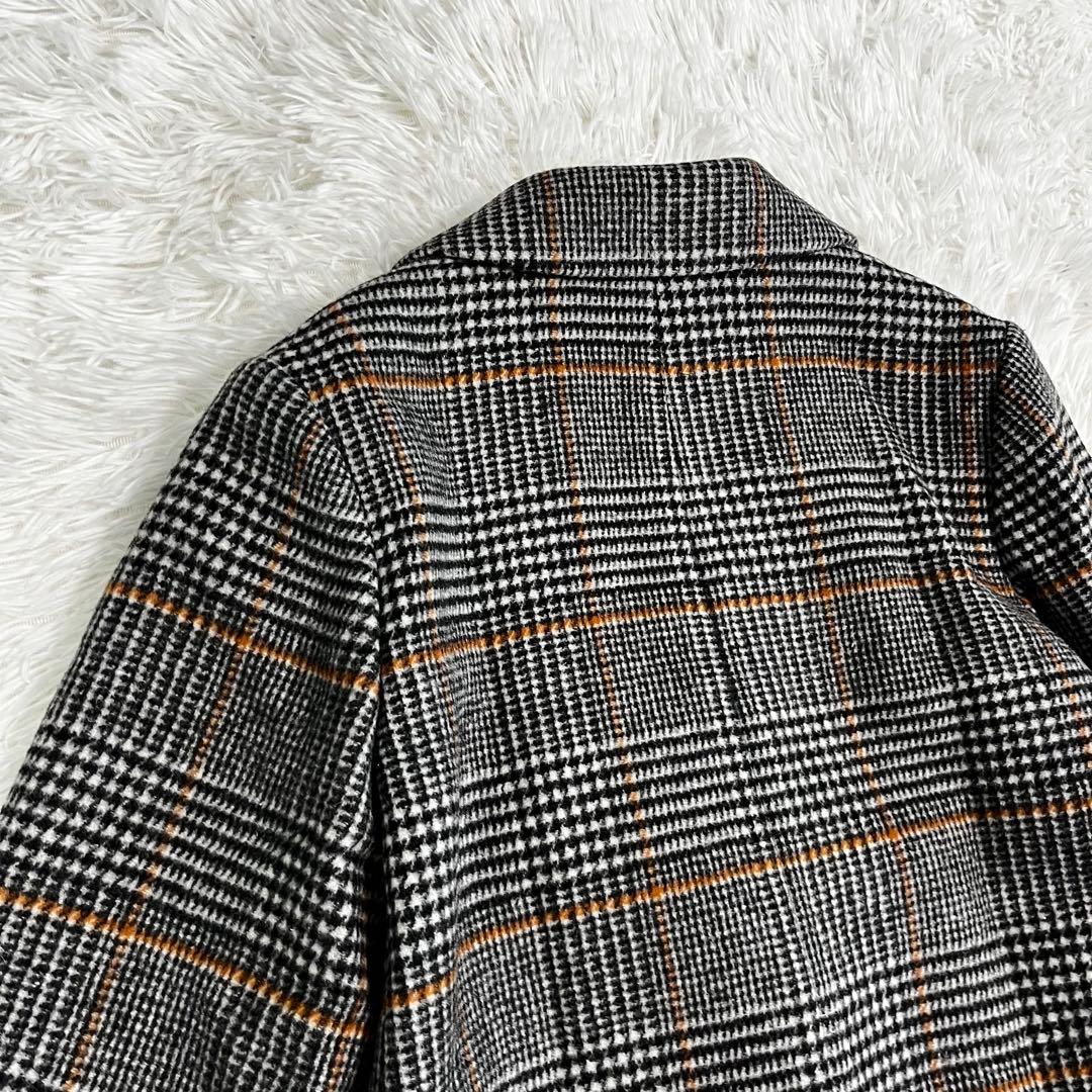 【極美品】アルアバイル チェックチェスターコート M サイズ1 毛 ウール