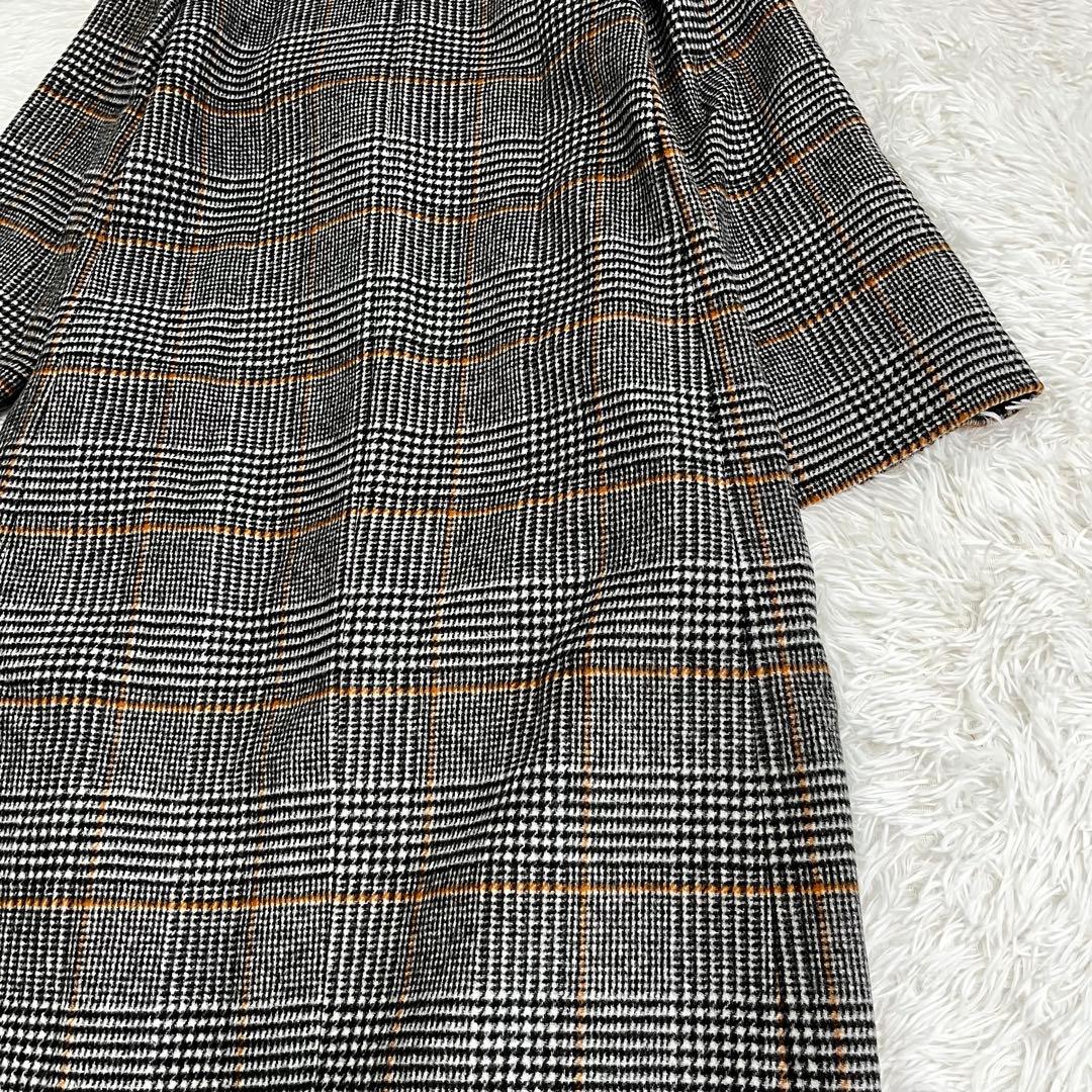 【極美品】アルアバイル チェックチェスターコート M サイズ1 毛 ウール
