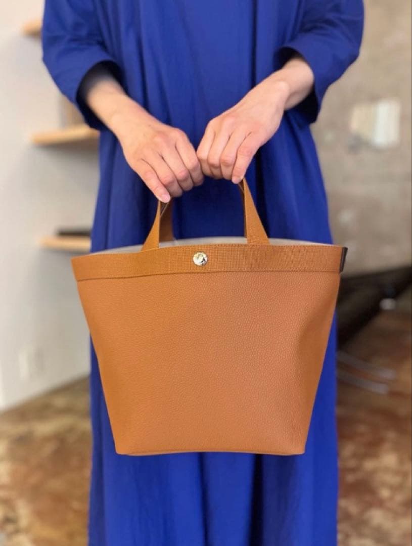 【タグ付】希少　エルベシャプリエ　707GP ヴィゴーニュ　Mサイズ　舟型トート