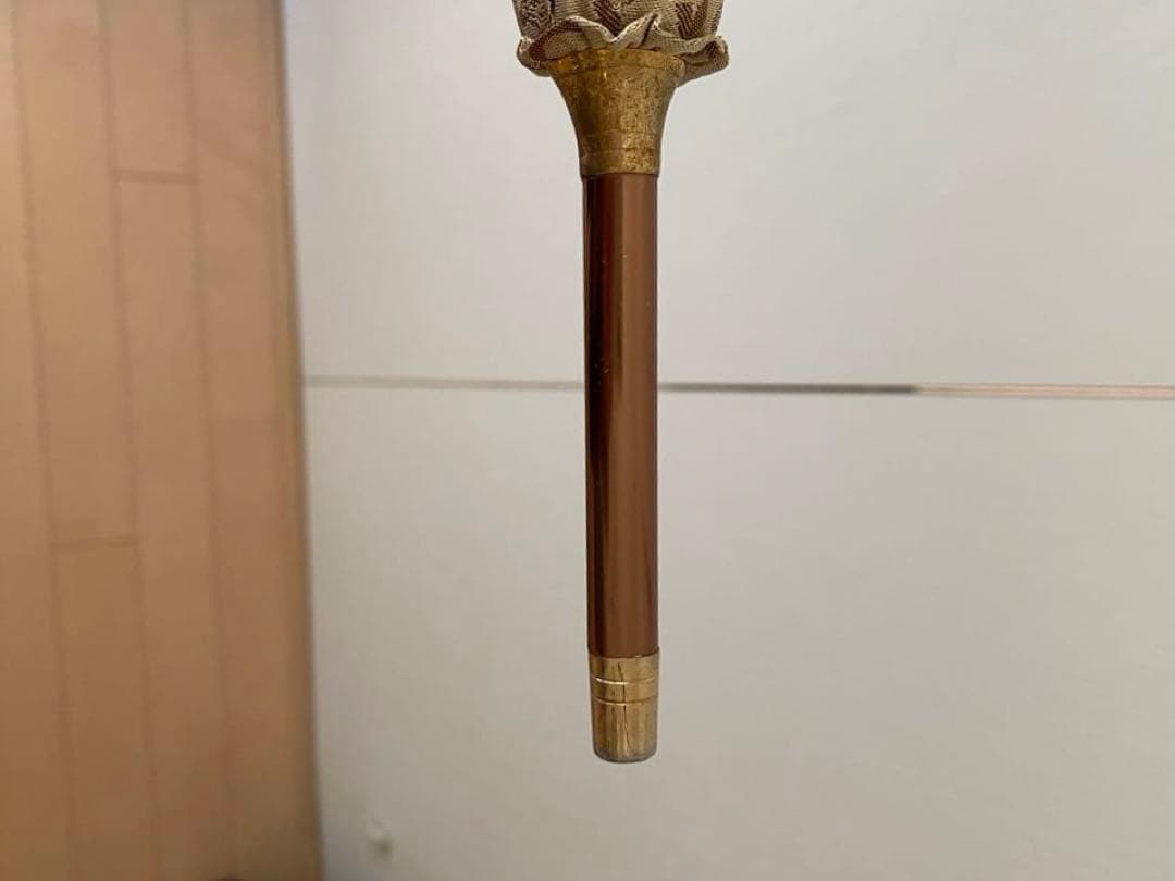 A*a様 Celine セリーヌ マカダム柄 ベージュ長傘 木製ハンドル 専用ケ