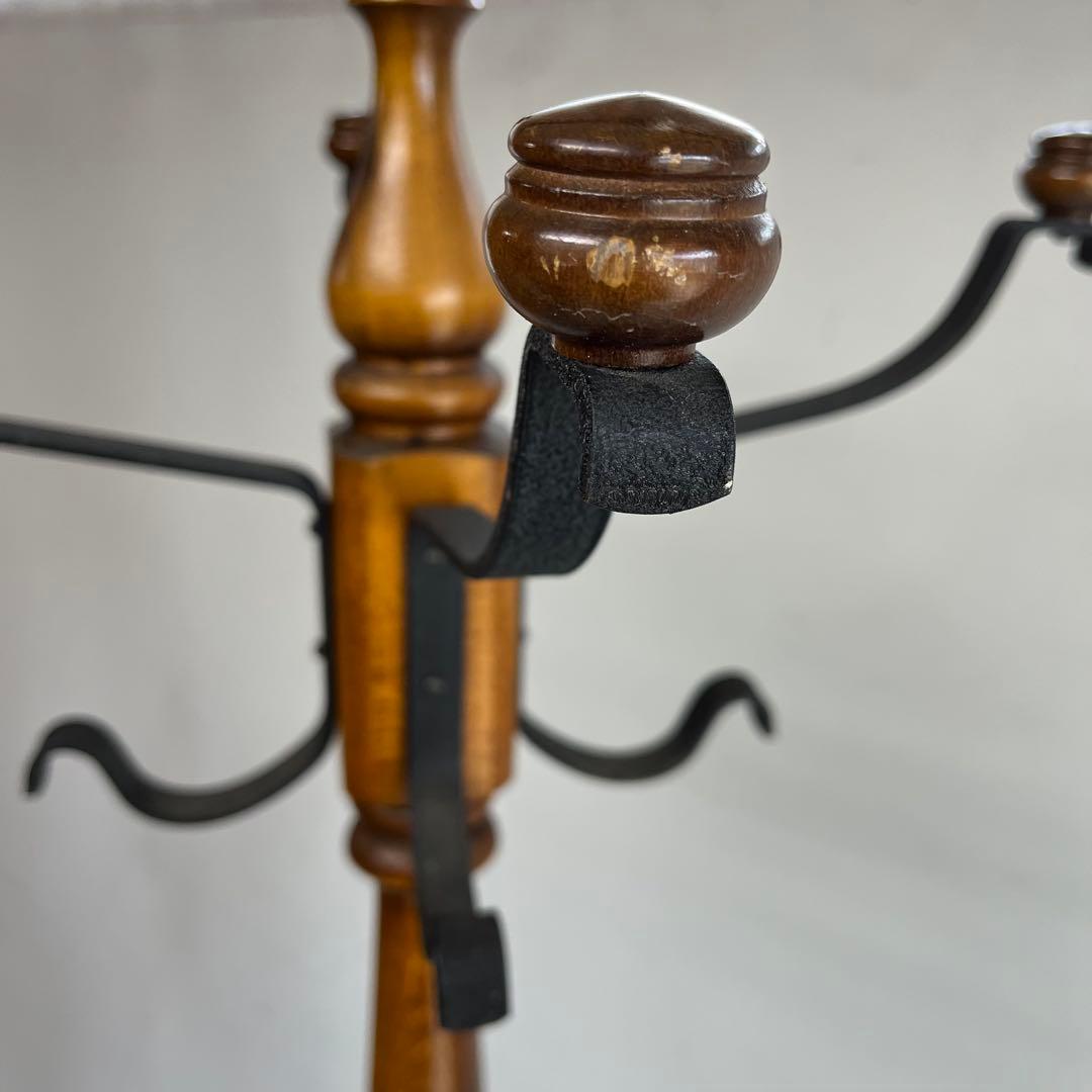 オールド カリモク ハンガーラック 昭和レトロ コロニアル z441