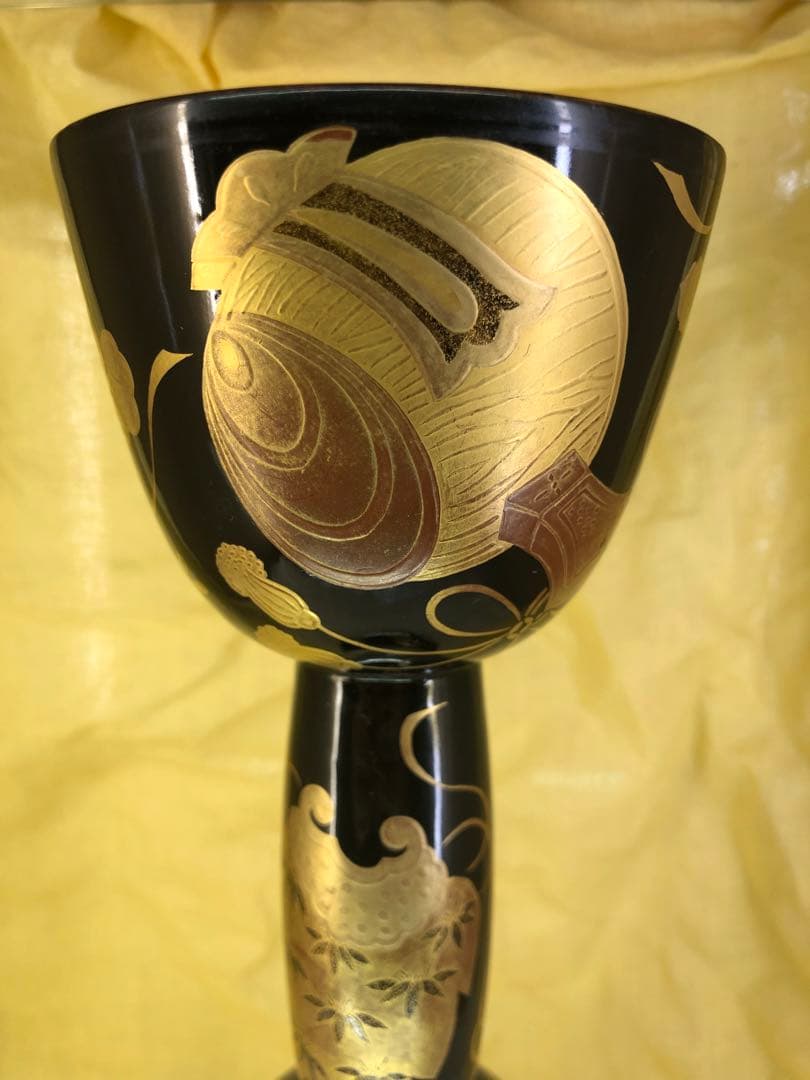 小鼓　胴　蒔絵