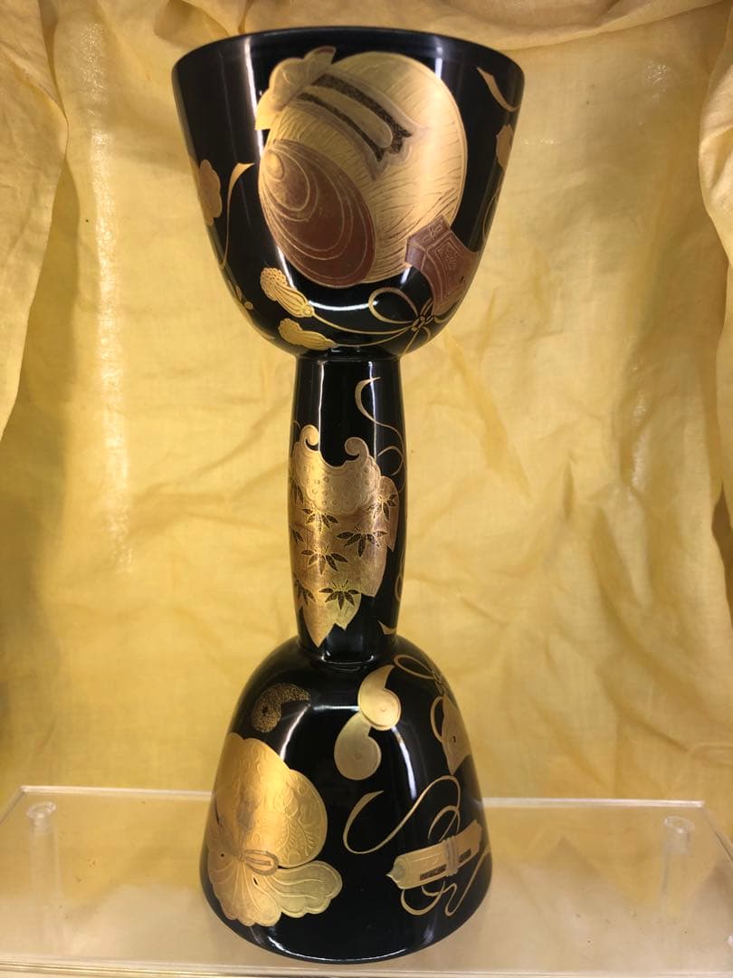 小鼓　胴　蒔絵