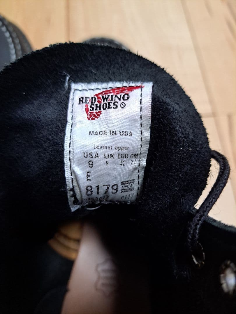 極美品　RED WING　8179　9　E 27.0