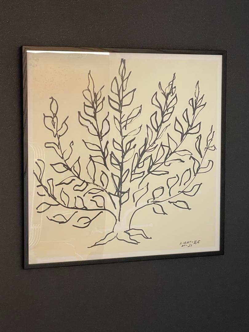 り*く様 アンリ・マティス 生命の木 レプリカ アートポスター 額付き