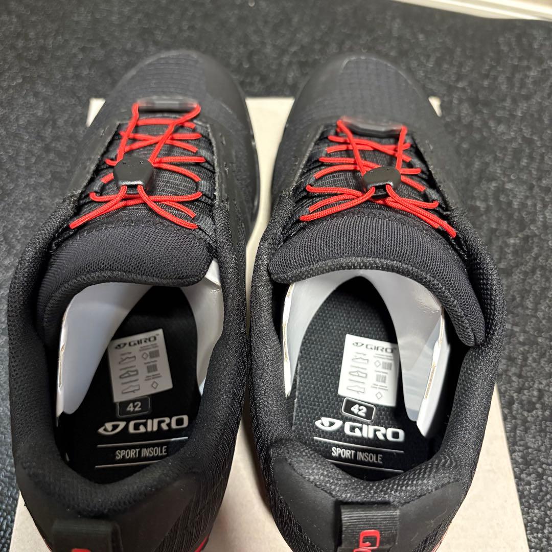 美品GIRO TRACKER FASTLACE 42 サイクリングシューズ