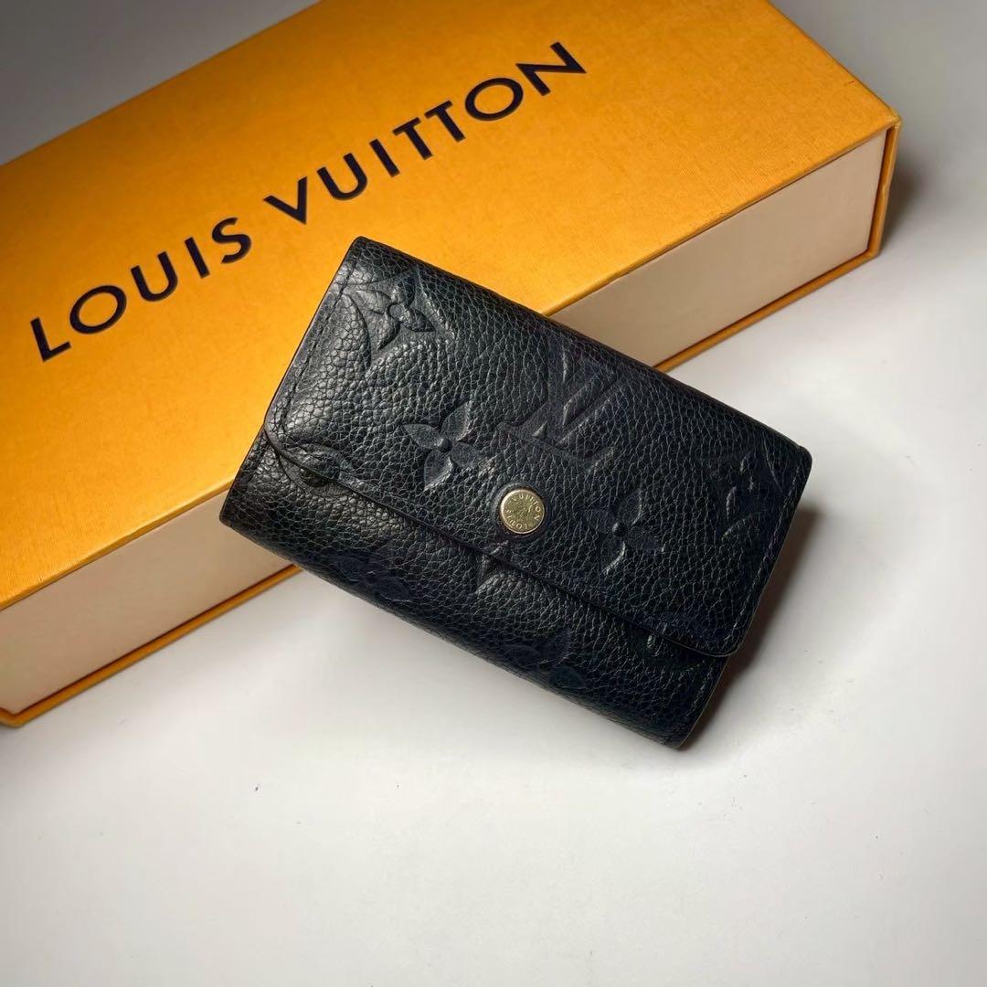 ルイヴィトン ミュルティクレ アンプラント キーケース 鍵ケース PVC 革 黒