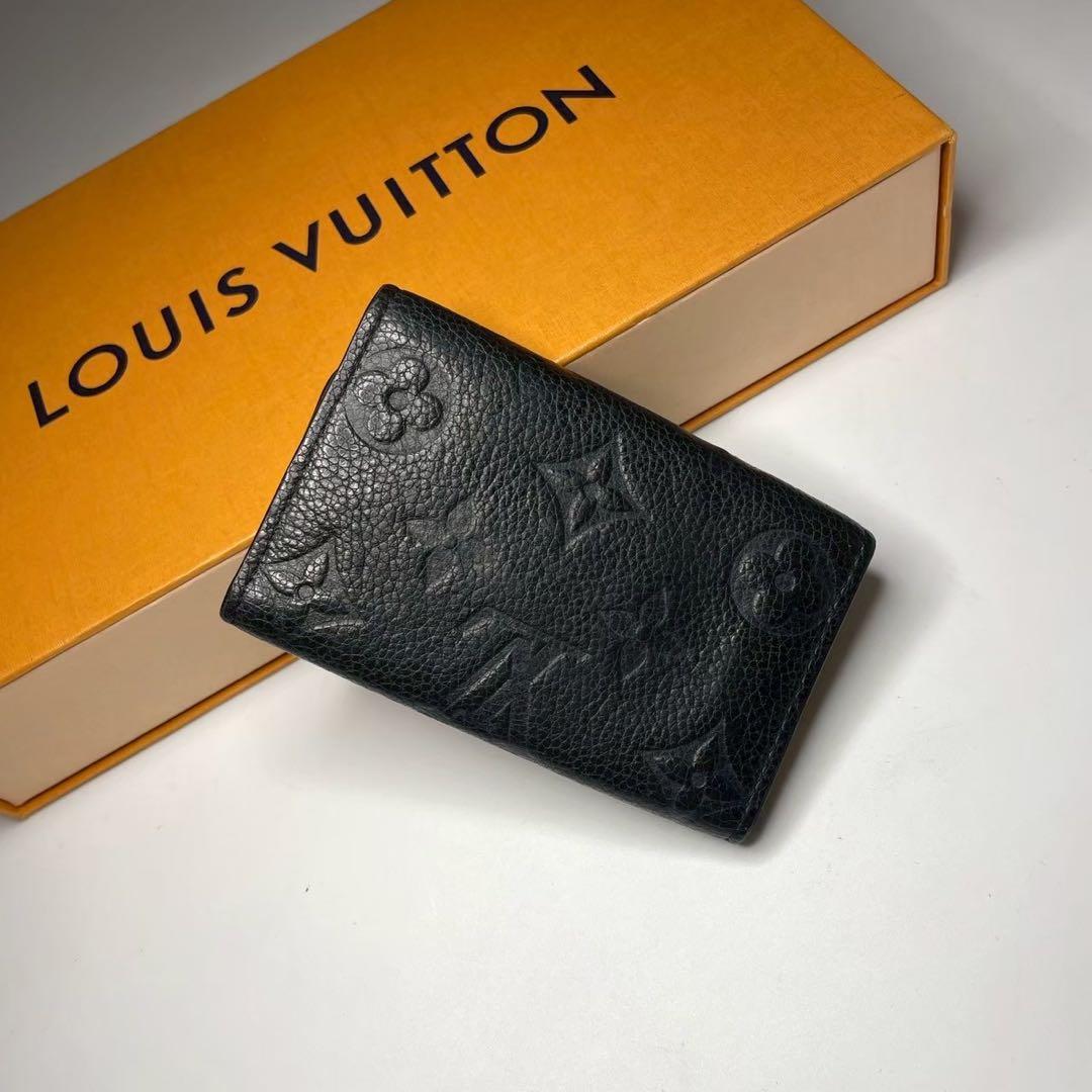 ルイヴィトン ミュルティクレ アンプラント キーケース 鍵ケース PVC 革 黒