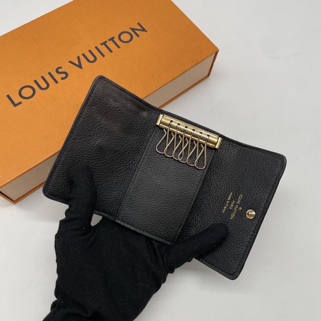 ルイヴィトン ミュルティクレ アンプラント キーケース 鍵ケース PVC 革 黒