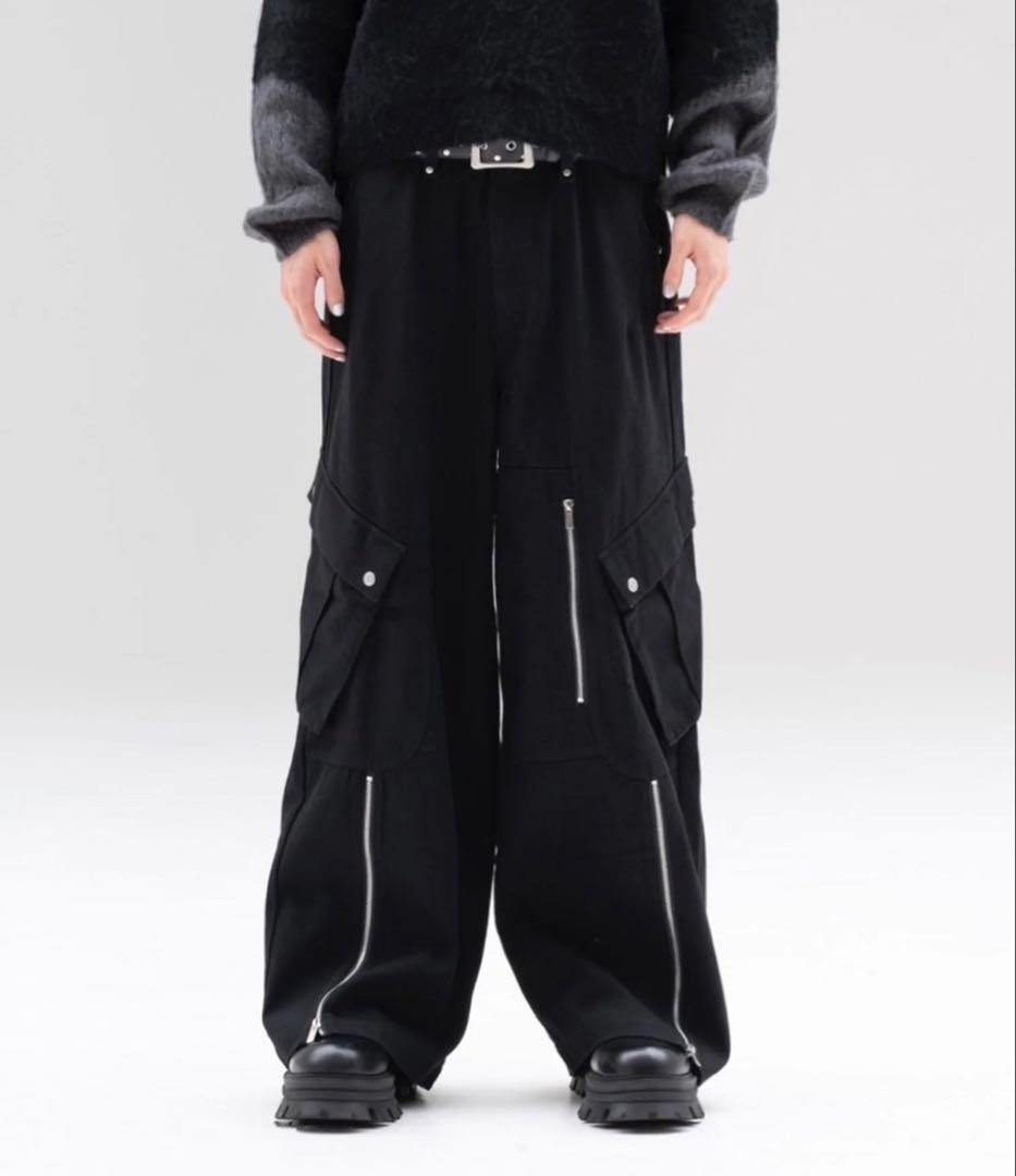 パンツ jentlouis Zip slit Cargo Denim Pants