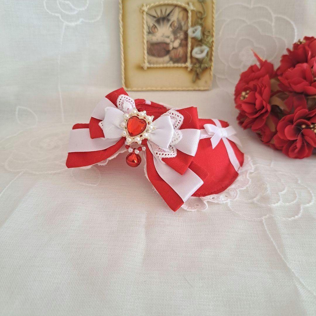 メルモママ、シングルリボン、バレンタインBOXわんちゃん猫ちゃん用首輪