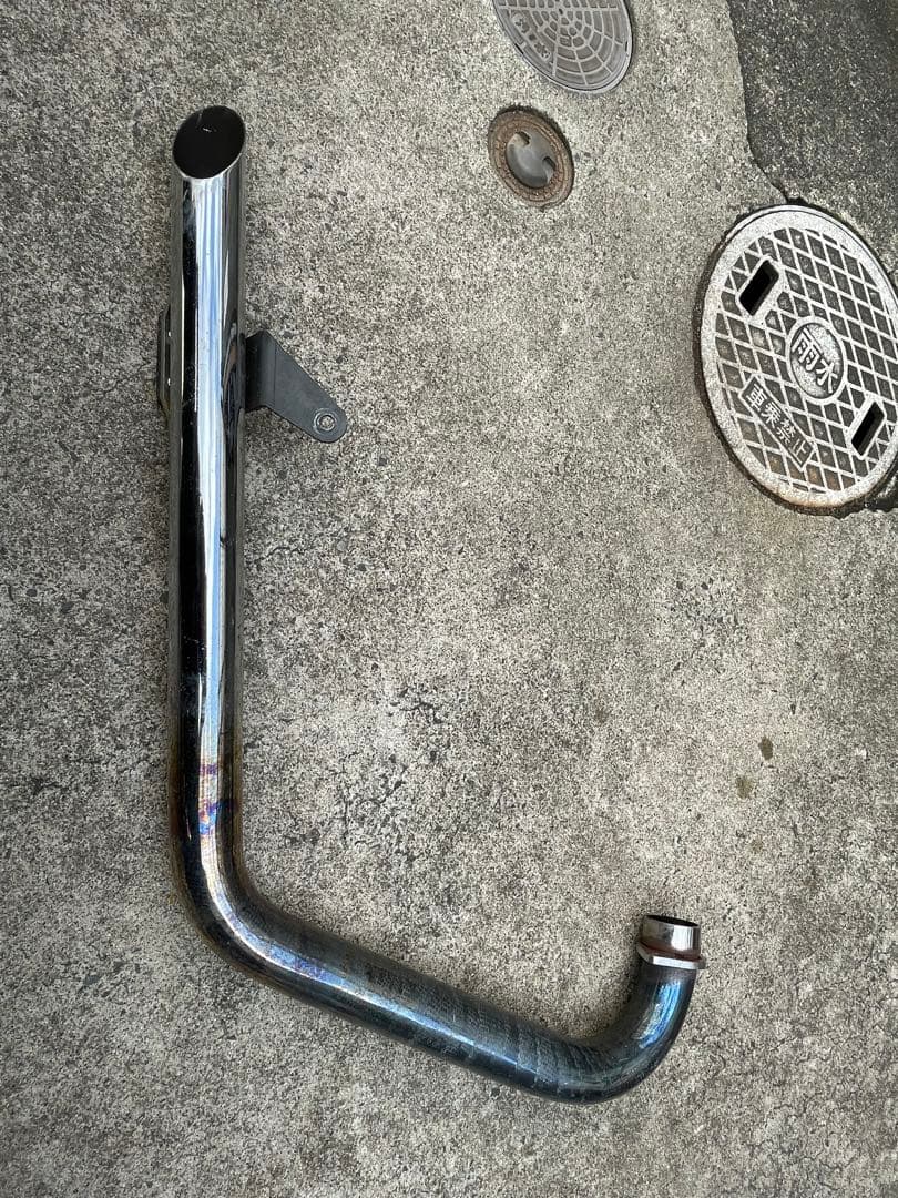 2%er トルクコーンドラッグパイプマフラー　ローパスバッフル付き