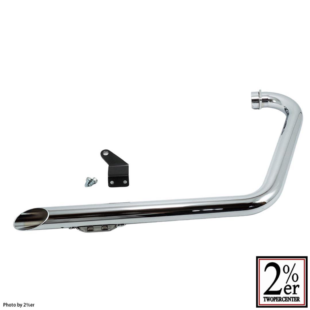 2%er トルクコーンドラッグパイプマフラー　ローパスバッフル付き