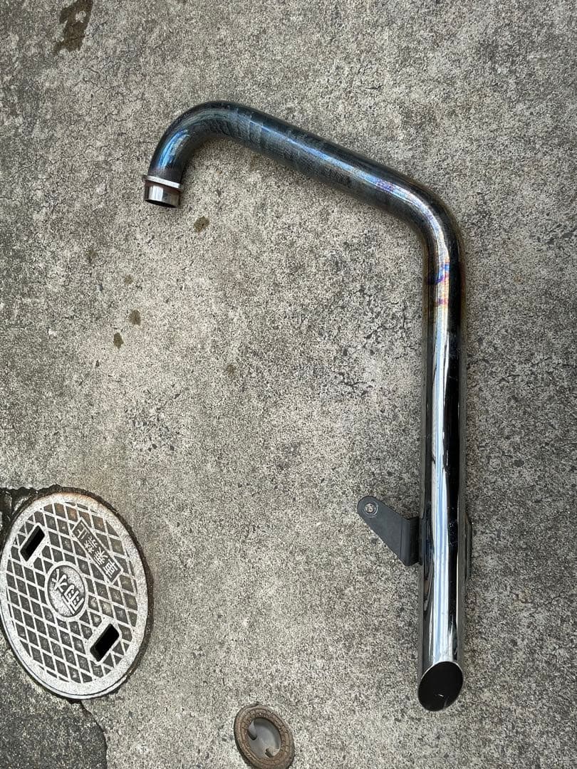 2%er トルクコーンドラッグパイプマフラー　ローパスバッフル付き