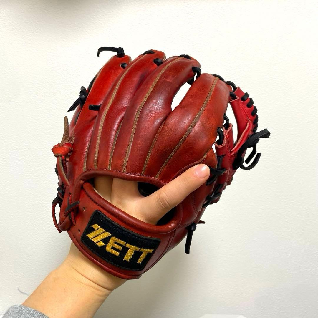ZETT プロステイタス 型抜群 即戦力 軟式 内野手用グローブ