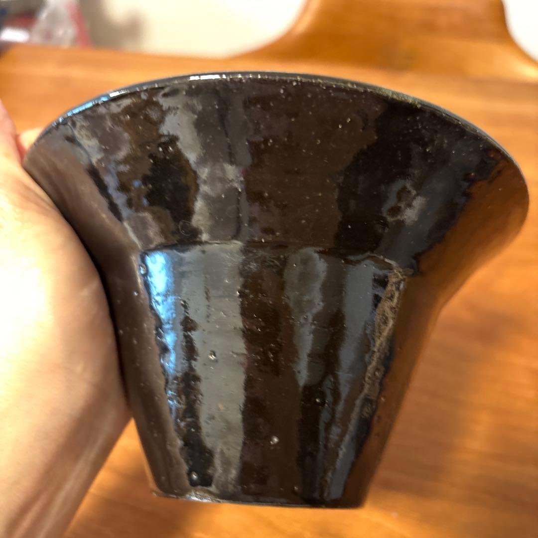 三浦ナオコさん作品・黒白陶器円錐形ボウル