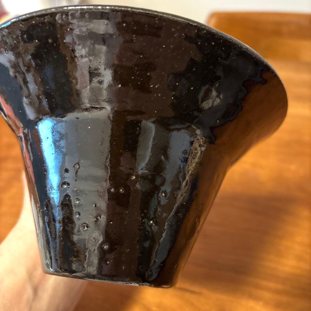 三浦ナオコさん作品・黒白陶器円錐形ボウル