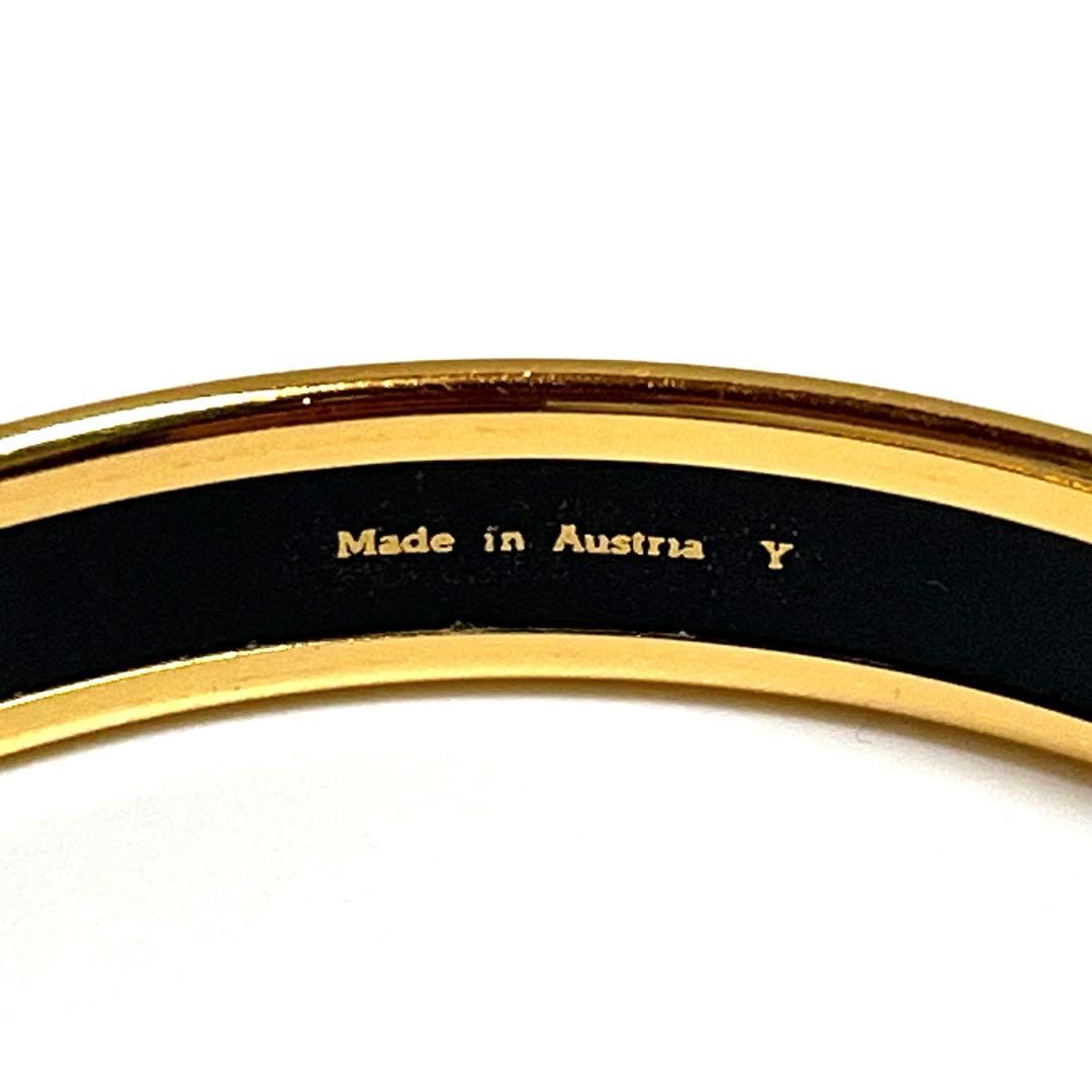 Ku-chan HERMES バングル エマイユ 植物 ブラック 美品