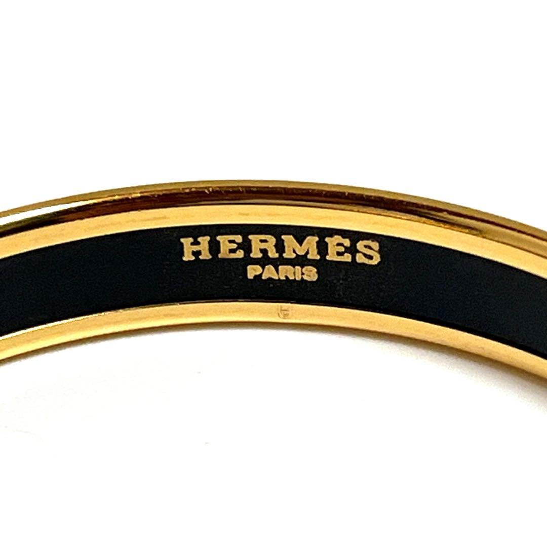 Ku-chan HERMES バングル エマイユ 植物 ブラック 美品