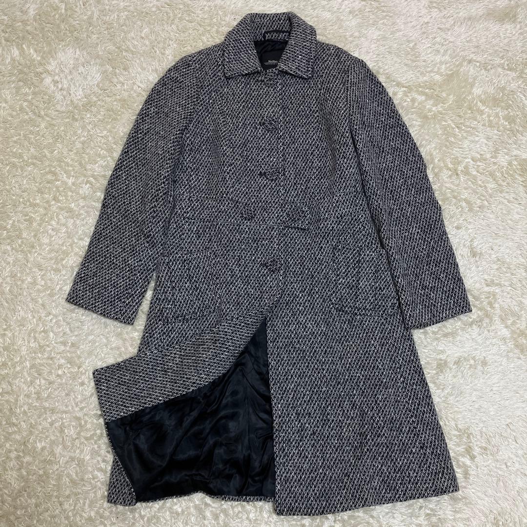 MaxMara WEEKEND LINE ステンカラーコート ツイード42