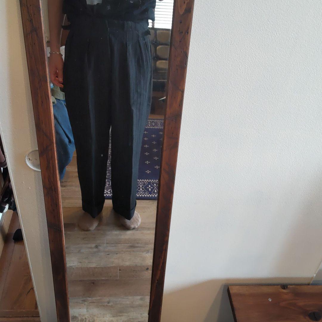 フレンチヴィンテージ スラックス グレーストライプ　ユーロヴィンテージ